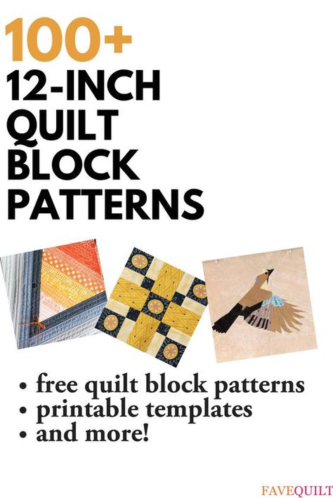 Kwilting Ideas Quilt Patterns, Free Big Block Quilt Patterns, 12 Inch Block Sampler Quilt, Free Quilt Block Patterns Templates, Free Quilt Blocks Patterns Printables, 12 Inch Blocks Quilt Patterns, Quilt Blocks 12", Free Block Patterns, Modern Quilt Block Patterns Free