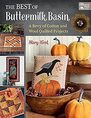 The Best of Buttermilk Basin: A Bevy of Cotton and Wool Quilted Projects: Stacy West: 0744527114764: Amazon.com: Books Buttermilk Basin, Primitive Embroidery, Quilted Projects, Wool Applique Patterns, Wool Quilts, Fall Quilts, Penny Rugs, Wool Projects, Quilting Techniques