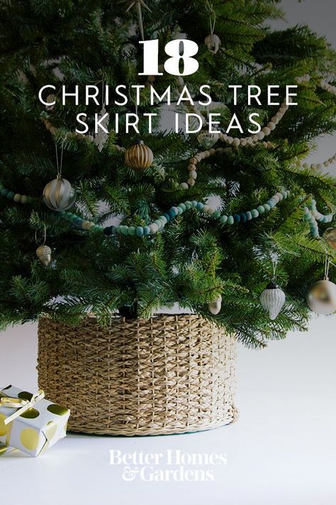 Christmas Tree Skirts Wicker, Under The Tree Decor, Skirts For Christmas Trees, Scandinavian Christmas Tree Skirt, Elegant Christmas Tree Skirts, Easy Tree Skirt Ideas, Metal Tree Skirt, Home Made Christmas Tree Skirt, Diy Tree Skirts Christmas