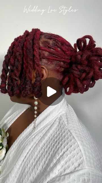 Loc Pedals Bun, Loc Petal Bun Half Up Half Down, Petals Locs Style, Petal Loc Bun, Loc Petals Hairstyles, Petal Bun Locs, Cuban Twist, Loc Hairstyles, Marley Hair