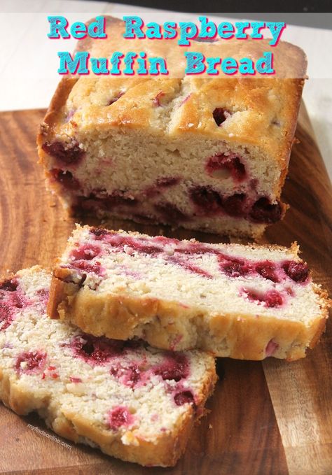 Raspberry Bread Recipes Easy, Frozen Raspberry Recipes, Blueberry Raspberry Recipes, Raspberry Muffins Easy, Muffin Loaf, Raspberry Muffin Recipes, Raspberry Bread, Cake Tester, Raspberry Desserts