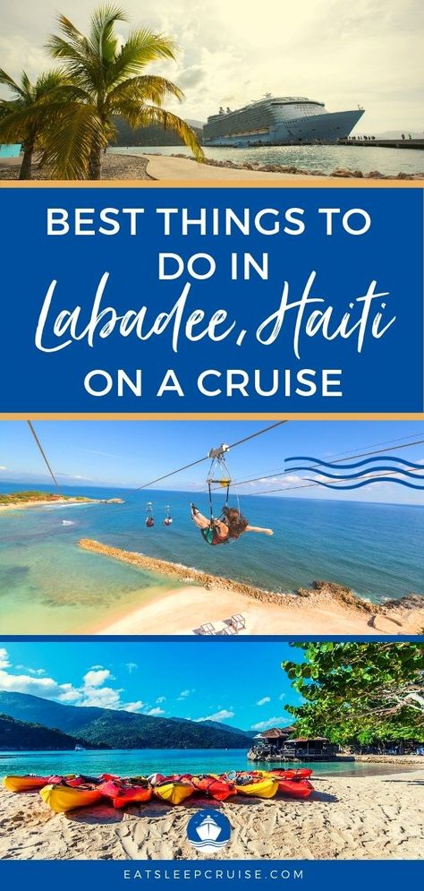 Top Things to Do in Labadee, Haiti | EatSleepCruise.com Royal Caribbean's paradise beach offers excursions including snorkeling and zipline. Whether traveling with kids or without, you're sure to have a blast. Just don't forget to take pictures! #Labadee #Haiti #Caribbean #CaribbeanCruise #RoyalCaribbean #EatSleepCruise Labadee Haiti, Carribean Cruise, Royal Caribbean Ships, Bahamas Vacation, Cruise Planning, Cruise Excursions, Traveling With Kids, Paradise Beach, Caribbean Vacations