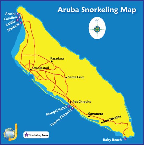 Aruba Snorkeling Map Aruba Snorkeling, Aruba Honeymoon, Aruba Island, Panama Canal Cruise, Visit Aruba, Aruba Beach, Aruba Travel, Oranjestad, Caribbean Destinations