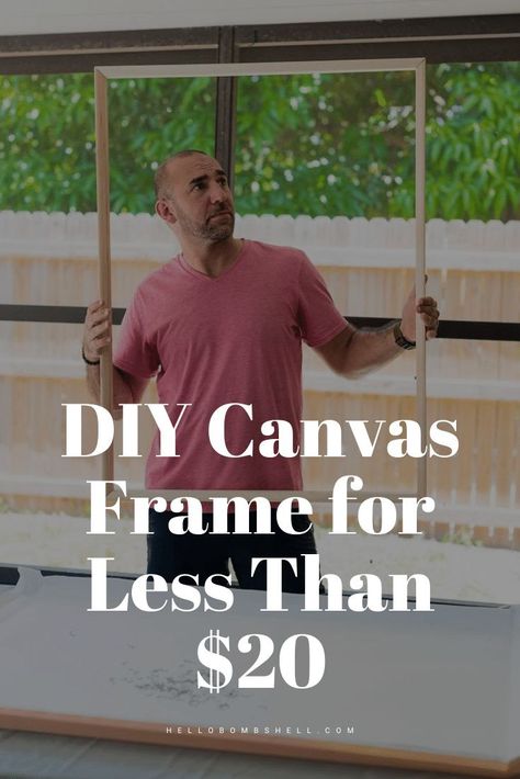 How To Frame A Canvas Print, Diy Canvas Frame, Fixer Upper House, Diy Wrap, Family Budget, Diy Renovation, Youtube Tutorials, Program Design, Cool Diy Projects