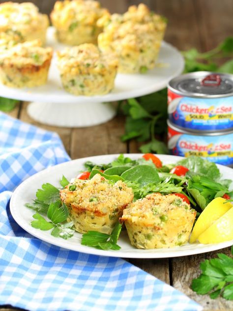 Healthy Tuna Casserole Muffins Image - Healthy, Easy Weeknight Dinner Tuna Muffins, Healthy Tuna Casserole, Lite Meals, Vegetable Muffins, Tuna Casserole Easy, Meals On The Go, Veggie Muffins, Savoury Snacks, Healthy Tuna