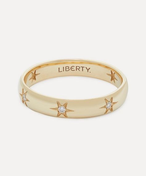 Liberty - 9ct Gold Ianthe Star Diamond Band Ring Nicki Concert, Diamond Band Ring, Jewelry Lookbook, Trendy Earrings, Diamond Rings Bands, Diamond Set, Girly Jewelry, Diamond Band, Jewelry Inspo