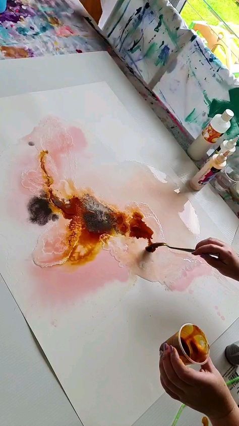 megan_wally_art on Instagram: When the inks work their magic, they set my soul on FIRE! 🔥 Watercolour Sketching, Set My Soul On Fire, Acrylic Ink Painting, Art Pouring, Abstract Art Painting Techniques, Fire Painting, The Lumineers, Alcohol Ink Crafts, Soul On Fire