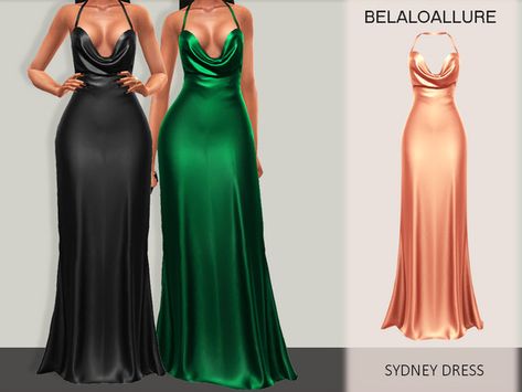 Sims 4 Mods Sims Resource, Women Cc Sims 4, Sims Dresses, Cc Dress, Sims Clothes, Pelo Sims, Free Sims 4, Sims 4 Expansions, Sims 4 Gameplay