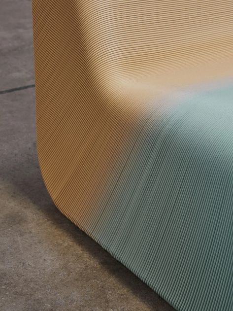 Sustainable 3D-printed chair was built by designers using plastic waste generated by their own studio - Yanko Design Printed Furniture, 3d Printed Furniture, Sustainable Furniture Design, Cmf Design, Useful Products, Printed Chair, Tactile Texture, Plastic Furniture, Sustainable Furniture