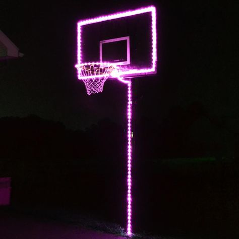 Glow In The Dark Basketball, Glow Stick Party, Hoop Light, Glow Birthday Party, Pink Basketball, Glow Birthday, Aesthetic Room Ideas, Glow Stick, Basketball Wallpaper