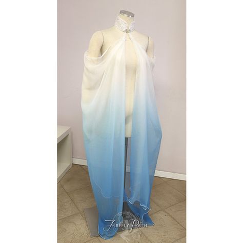 Elven Outfit, Elven Cape, Firefly Path, White Ombre, Fantasy Gowns, Fantasy Dress, Fairy Dress, Fantasy Clothing, Fantasy Fashion