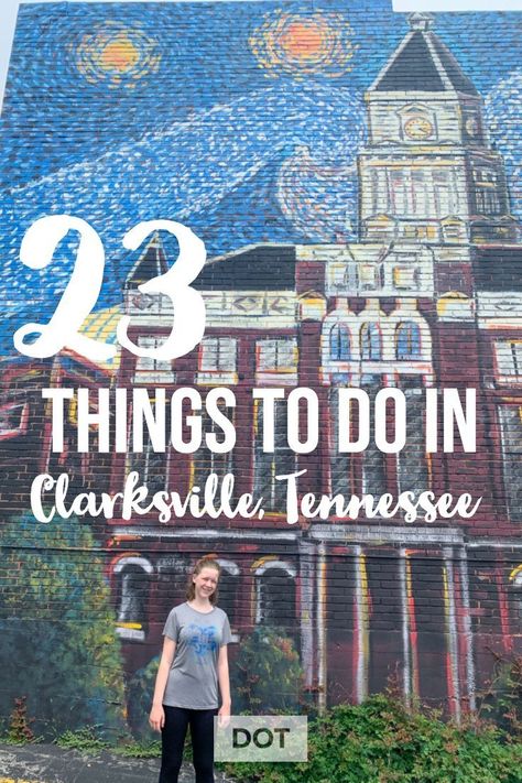 Have fun in Clarksville, Tennessee with these 23 things to do in Clarksville. Go for a bike ride, explore murals, family friendly and more! Things To Do In Clarksville Tn, Cades Cove Photography, Tennessee Adventures, Travel Tennessee, Tennessee Living, Visit Tennessee, Vacation 2024, Gatlinburg Vacation, Clarksville Tennessee