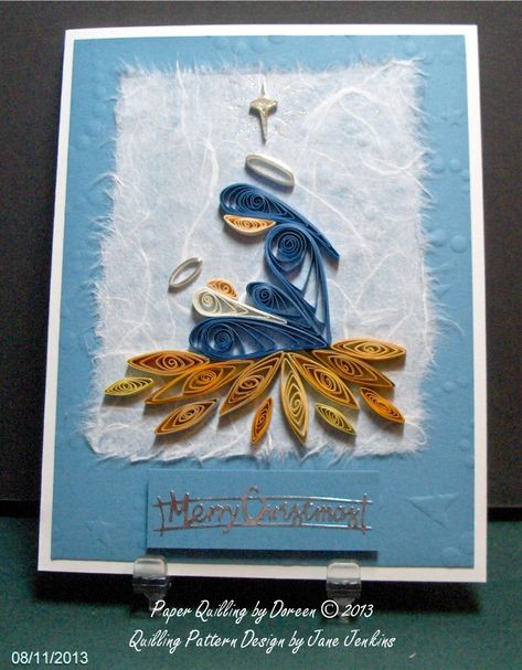 Creative Paper Quilling by Doreen: 2013 Christmas Cards Diy Quilling Christmas, Diy Quilling Crafts, Quilling Flower Designs, Quilling Pattern, Paper Quilling For Beginners, Paper Quilling Cards, Quilling Work, Quilling Christmas, Paper Quilling Patterns