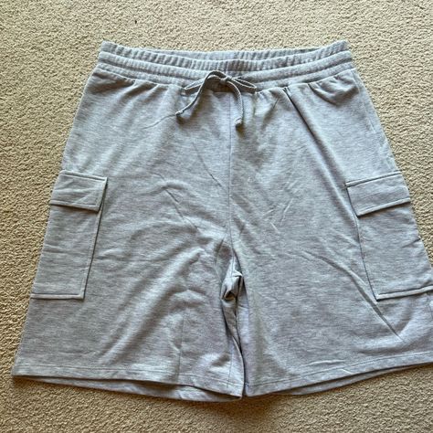 New With Tags Size Large Ambiance Women's Juniors Perfect Jogger Gym Athletic Sweat Shorts Cargo Grey Short Joggers Outfit Women, Cargo Sweats, White Cargo Shorts, Womens Khaki Shorts, Army Green Shorts, Lace Trim Shorts, Festival Shorts, Womens Khakis, Tie Shorts