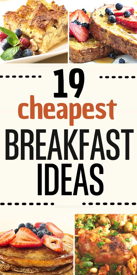 Inexpensive Breakfast Ideas, Extreme Budget Meals, Broke Meals, Cheap Breakfast Ideas, Super Cheap Meals, Breakfast On A Budget, Cheap Meal Prep, Cheap Breakfast, Dirt Cheap Meals