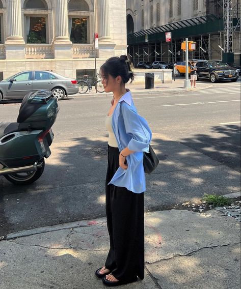 Bangkok Fashion Outfits, Michelle Choi Aesthetic, Summer In Korea Outfits, Michelle Choi Outfits, Bangkok Ootd, Korea Summer Fashion, Japan Outfit Summer, Causal Summer Outfit, Michelle Choi