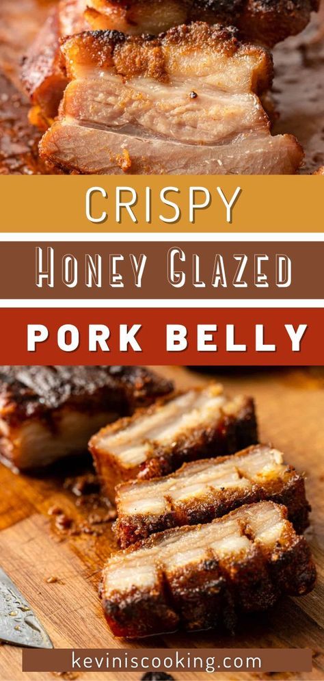 Honey Glazed Pork Belly, Glazed Pork Belly, Pork Belly Recipes Crispy, Fried Pork Belly, Sweet Pork, Glazed Pork, Pork Belly Recipes, Crispy Pork Belly, Pork Glaze