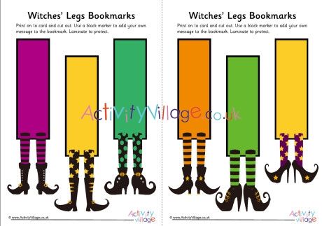 Wizard Of Oz Cards Handmade, Wizard Of Oz Paper Dolls, Wizard Of Oz Bookmark, Bookmarks Halloween, Wizard Of Oz Junk Journal, Music Camp, Witch Legs, Bookmark Printing, How To Make Bookmarks