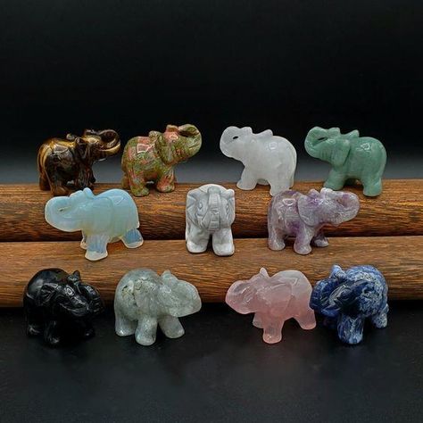 Crystal Elephant, Elephant Trunk Up, Elephant Trunk, Art Stone, Psychic Attack, The Trunk, Emotional Body, Elephant Figurines, Stone Healing