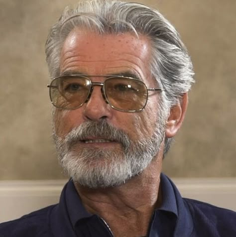 Older Men Haircuts, Older Mens Hairstyles, 50 Party, Beard Envy, Men Over 50, X Men Evolution, Bionic Woman, Pierce Brosnan, Beard Styles For Men