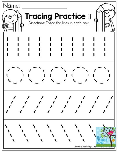 Tracing Practice!  TONS of printable for Pre-K, Kindergarten, 1st Grade, 2nd Grade and 3rd Grade! Line Tracing Worksheets, Preschool Tracing, Alphabet Kindergarten, Pre Writing Activities, Tracing Worksheets Preschool, Free Preschool Worksheets, Writing Lines, Preschool Writing, Pre K Activities