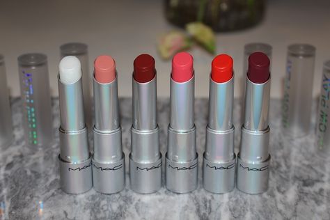 MAC Glow Play Lip Balm Review and Swatches ReallyRee Mac Glow Play Lip Balm Swatches, Mac Lip Balm, Mac Glow Play Lip Balm, Glow Play Lip Balm, Mac Collection, Makeup Wishlist, Mac Lips, Lip Swatches, Lipstick Swatches