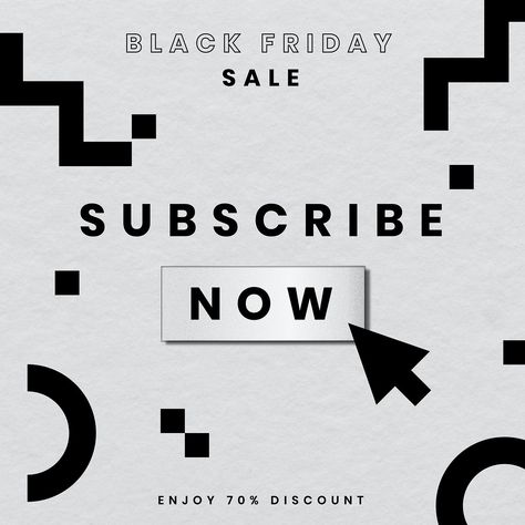 Subscribe now Black Friday vector sale announcement template | premium image by rawpixel.com / Wan Sale Announcement, Bottles Decoration Wedding, Black And Black, Psd Template Free, Free Psd, Psd Templates, Black Friday Sale, Free Image, Design Resources