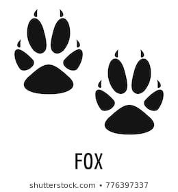 Fox Paw Print, Paw Drawing, Bear Paw Print, Paw Tattoo, Animal Drawings Sketches, Fox Tattoo, Diy Pottery, Fox Art, Art Drawings Sketches Creative