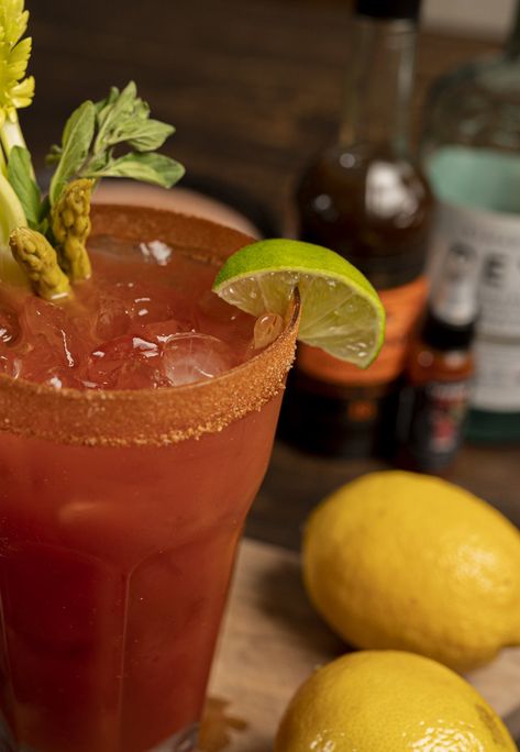 Caesar Drink, Reyka Vodka, Caesar Recipe, Grill Breakfast, Pickled Asparagus, Magic Potions, Tomato Juice, Alcohol Drink Recipes, Adult Beverages