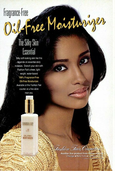 LAVON EVANS  | FASHION FAIR COSMETICS ADVERTISEMENT. Vintage Makeup Ads, Beauty Ads, African American Beauty, Beauty Advertising, Makeup Ads, Black Magazine, Silky Skin, Vintage Black Glamour, Beauty Ad