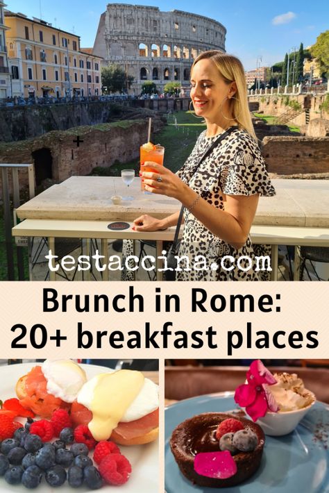 Brunch In Rome, Breakfast In Rome Italy, Rome Breakfast, Roma City, European Breakfast, Italy Trip Planning, Rome Food, Europe 2023, Rome Travel Guide