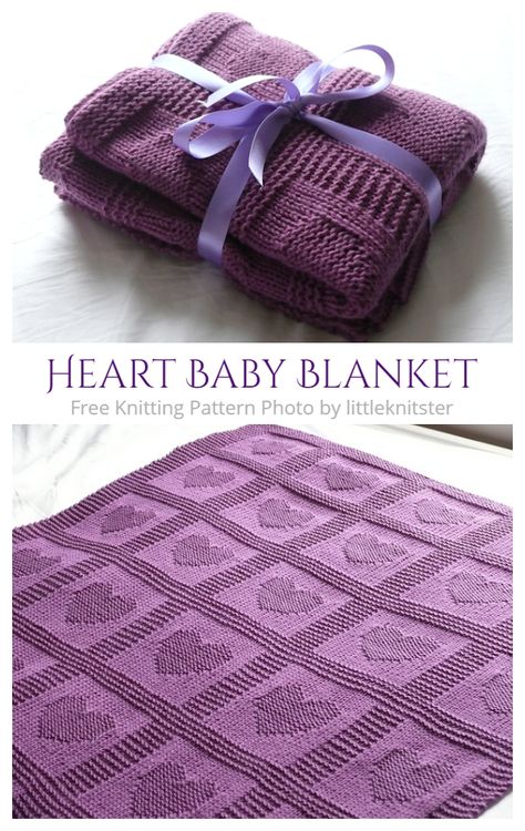 Valentine Heart Blanket Free Knitting Patterns - Knitting Pattern Knitted Heart Square Free Pattern, Knitted Heart Blanket Pattern, Knit Heart Blanket, Heart Blanket Knitting Pattern, Heart Baby Blanket Knitting Pattern, Crochet Heart Pattern Blanket, Knitting Heart Pattern, Free Baby Blanket Patterns Knitting, Baby Blanket Patterns Knitting