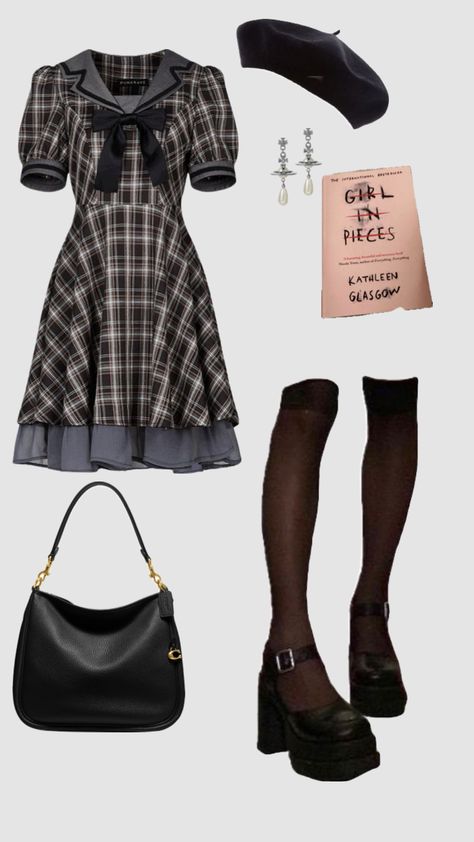 Dark acedmia outfit #outfit #outfitinspo #darkacademia Academia Outfits, Dark Coquette, Kpop Outfits, Casual Style Outfits, Dream Clothes, Dark Academia, Preppy Style, Outfits For Teens, Classy Outfits