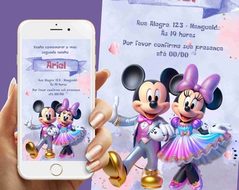 Convite Digital Mickey e Minnie Vantagens dos Convites Digitais: Receba no seu e-mail ou WhatsApp. Envie pelo WhatsApp ou Redes Sociais. Imprima quantas vezes desejar. Diversidade de temas disponíveis. Fale connosco! WhatsApp, Telegram, Viber: +351 960 119 353 Envie uma mensagem e vamos juntos tornar a sua festa inesquecível! #convitedigitalharrypotter #Festas #Personalizados #Diversão #Memórias, #convitedigital, #convitefesta, #convitescriativos, #convitespersonalizados, #festacriativa, #... April 26, E Mail, On Instagram, Instagram