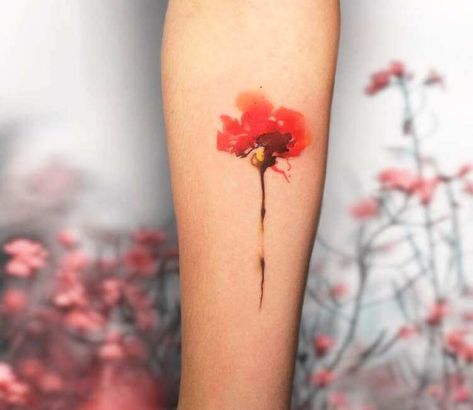 Tiny Carnation tattoo by Pablo Ortiz Tattoo Carnation Watercolor Tattoo, Watercolor Carnation Tattoo, Carnation Watercolor, Watercolor Carnation, Carnation Flower Tattoo, Grandparents Tattoo, Hummingbird Tattoos, Tattoo Large, Tiny Flower Tattoos