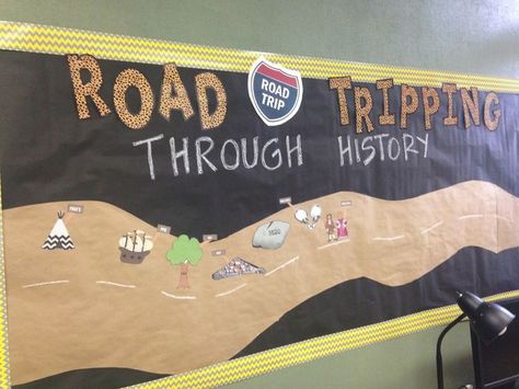 Social Studies Time Line: Creative History Decorations, Social Studies Bulletin Boards, History Classroom Decorations, American History Classroom, Middle School Classroom Decor, 3rd Grade Social Studies, American History Lessons, 4th Grade Social Studies, 6th Grade Social Studies