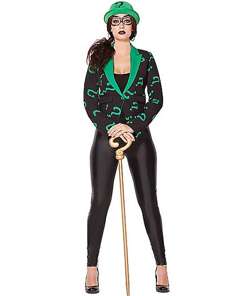 The Riddler Costume For Women, Female Riddler Costume, Dc Costumes For Women, Villan Costume Women, Comicon Costume Ideas, Female Riddler, Halloween Costumes Ideas For Women, Riddler Costume, Comicon Costume