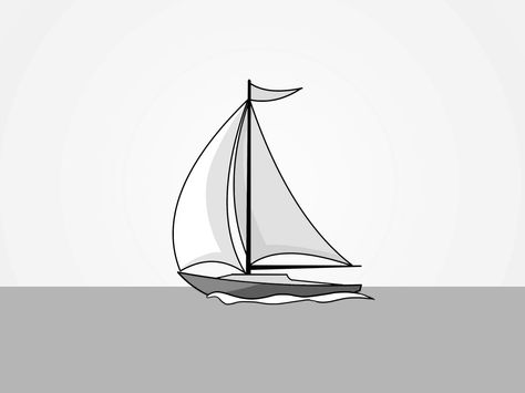 Sailing boat drawing for small tattoo Sailing Boat Drawing, Drawing Sketches Tattoo, Sailing Boat Illustration, Coral Reef Drawing, Sailboat Drawing, Boat Sketch, Sailboat Tattoo, Sketches Tattoo, Boat Illustration