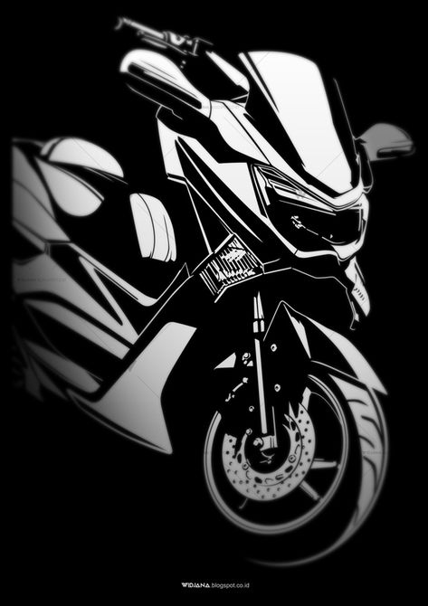 Bike Painting, Motorcycle Art Painting, Yamaha Nmax, Motor Bike, Motorcycle Art, Custom Motorcycles, Motorcycles, Art Painting, Bike