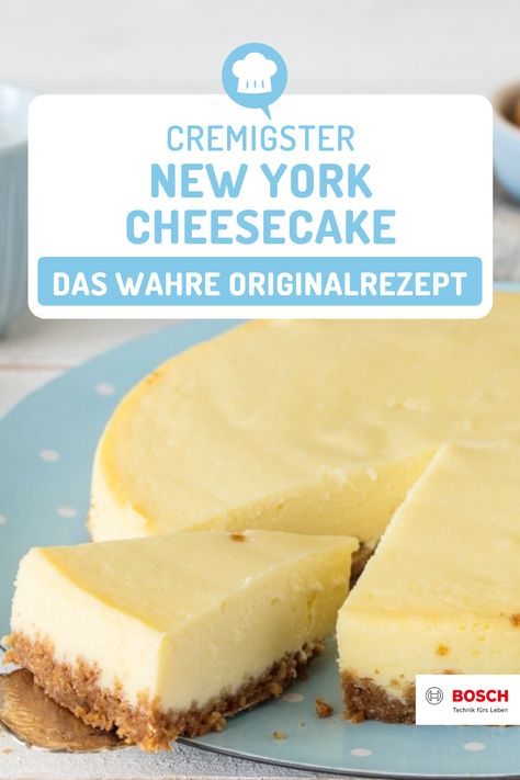 Original Cheesecake Recipe, Newyork Cheesecake, Cheesecake Recipes Easy Homemade, Cheesecake New York, Homemade Cheesecake Recipes, Cheesecake Recipes Philadelphia, American Cheesecake, Nutella Recipes Easy, Yummy Cheesecake