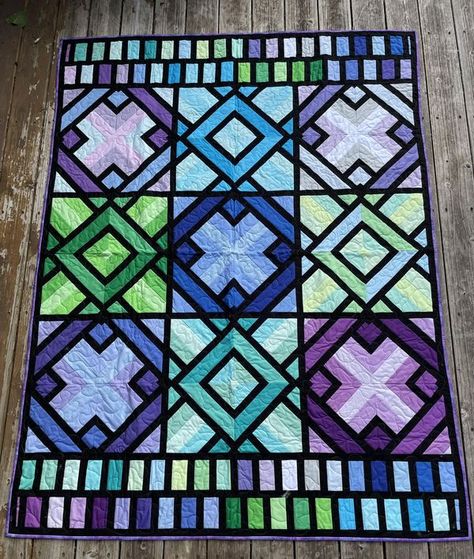 My Hobby is Quilting | This was a 3 Dudes pattern that I added the top and bottom borders from my leftovers. | Facebook 3 Dudes Quilt Pattern, My Hobby, Quilt Pattern, Quilt Patterns, Borders, The Top, Quilting, Sewing, Pattern