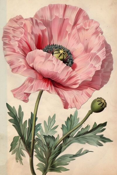 12 Poppy Images - Clipart Poppies! - The Graphics Fairy Victorian Maximalism, Botanic Painting, Poppy Images, Nature Studies, Vintage Clipart, The Graphics Fairy, Graphics Fairy, Pink Poppies, Poppy Flowers