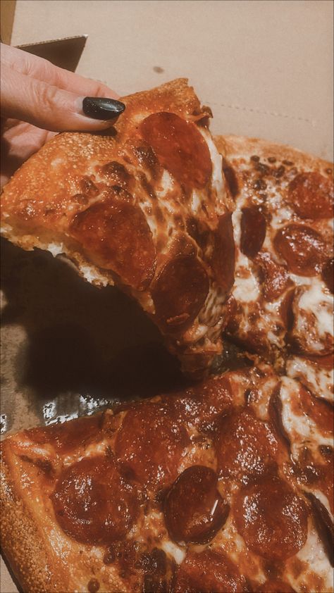 Slice of pizza Little Caesars, Lil Ceasars Pizza, Caesar Salad And Fries Aesthetic, Little Ceasars Pizza, Pizza Asthetics Photos, Pizza Dark Aesthetic, Pizza And Drinks Aesthetic, Dominos Pizza, Pizza Night