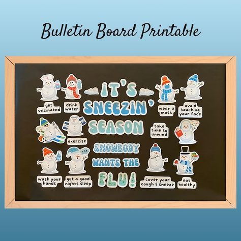 View Bulletin Board Kits by ProfessioNotion on Etsy Winter Nutrition Bulletin Board, Surgery Bulletin Board Ideas, Work Bulletin Boards Hospital, Fall Nursing Bulletin Boards, Bulletin Board Ideas For School Nurse, Hospital Unit Bulletin Board Ideas, Healthcare Bulletin Boards, Thanksgiving Nurse Bulletin Board, November School Nurse Bulletin Board Ideas