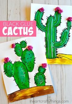 This black glue cactus craft with templates is a great summer kids craft, mixed media art project for kids and summer art projects for kids. Summer Art Projects For Kids, Black Glue, Cactus Craft, Summer Art Projects, Glue Art, Mixed Media Art Projects, Art Project For Kids, Art Projects For Kids, Project For Kids