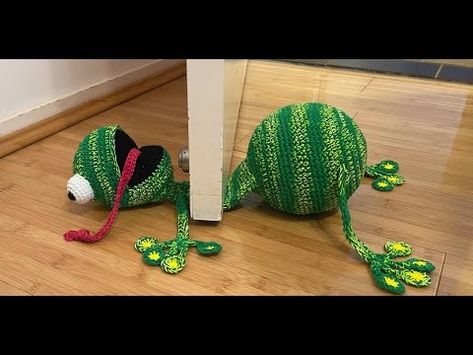 Squashed Frog Door Stopper Tutorial crochet along - YouTube Crochet Frog Doorstop Free Pattern, Crochet Frog Door Stopper Free Pattern, Crochet Floppy Animals Free Patterns, Doorstop Pattern Free Door Stopper, Crochet Door Stops Pattern Free, Crochet Door Stop, Crochet Door Stopper Free Pattern, Crochet Door Stopper, Doorstop Pattern Free