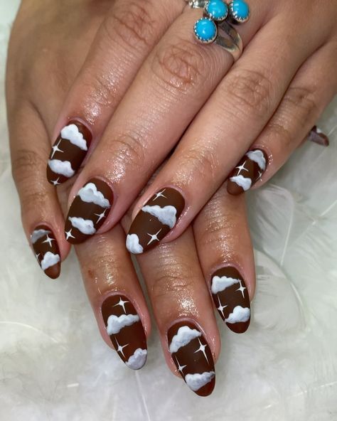 Cloud Nails, Nails November, Brown Nails, Nails Inspo, Artist On Instagram, Brown Skin, Nail Artist, How To Do Nails, Natural Nails