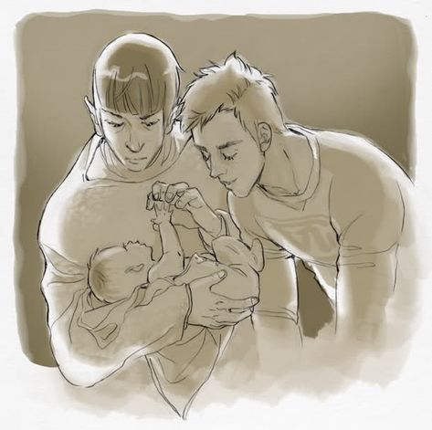 Love this pic Spock X Kirk, Spirk Fanart, Space Husbands, Stark Trek, Kirk Spock, Fandom Star Trek, Star Trek Reboot, Spock And Kirk, Film Star Trek