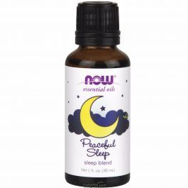 Now Foods Peaceful Sleep Oil Blend - 1 fl oz - Your Daily Vitamin Source Sleep Oil Blend, Sleeping Essential Oil Blends, Now Essential Oils, Oils For Sleep, Essential Oils For Sleep, Sandalwood Oil, Chamomile Oil, Peaceful Sleep, Organic Cleaning Products