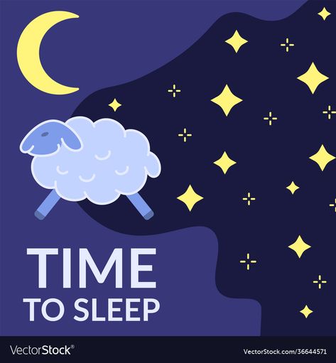 Sleep Poster Design, Sleep Graphic Design, Wallpaper Sleep, Positive Background, Sleep Illustration, Positive Backgrounds, Sleep Cartoon, Night Sky Moon, Meditation App